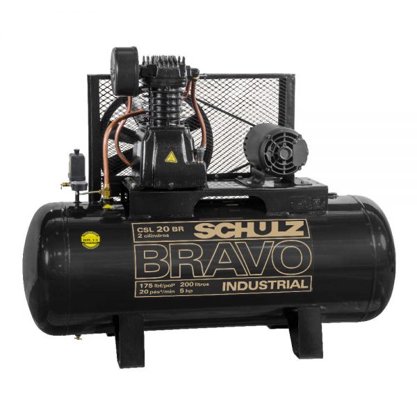 Compressor de Ar SCHULZ Bravo CSL20BR/200L Trifásico 220/380 volts
